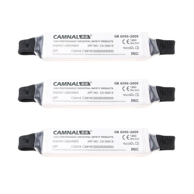 3x Correa de Protección Cora Caídas Arnés de Seguridad Cordón de Energía Cuerda Amortiguadora Cola Amortiguador de choque de cordón