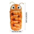 thumbnail image 3 of PSVFUJZ Hugging Fuzzy Worm Sleeping Bag Soft Fuzzy Cocoon Shape Sleep Sack Cozy Warm Sleeping Bag for Indoor Outdoor Camping and General Daily Use, 3 of 6