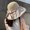 off white, variant on SikaFu Bow Vinyl Sun Hat Summer Female Sunscreen Large Eaves Anti -Ultraviolet Hat Hollow Grass Editing Versatile Fisherman Hat