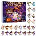 thumbnail image 1 of Halloween 2D Flat Print Hanging Ornaments AI Printed Hanging Ornaments Halloween Cute Cartoon 2D Acrylic Countdown Calendar AI Christmas Tree Hanging Ornament Set, 1 of 8