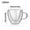 B, variant on Yzans Glass Tumbler Double Wall,6oz or 8oz Heart Shape,Borosilicate Insulated Cup,Hot Cold Beverage