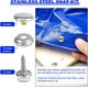 thumbnail image 5 of 25 uds Broches de acero inoxidable Broches de Metal Broches de costura de 15mm Broches a prueba de herrumbre Tienda Lona Toldo Cuero Madera ER, 5 of 5