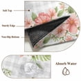 thumbnail image 6 of Easter Bunny Round Area Rug 6Ft Washable Circle Rugs for Bathroom Office, Spring Watercolor Pink Flower Grey Plaid Non-Slip Carpet Floor Mats Indoor Outdoor Carpet Runner Aesthetic Home Decor, 6 of 8