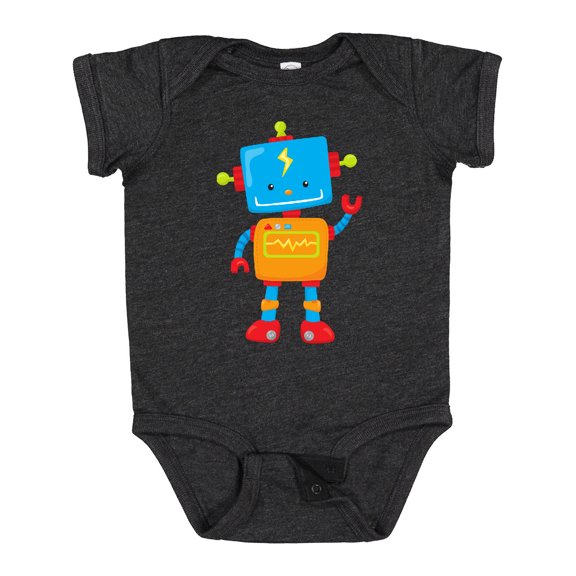 Inktastic Cute Robot, Colorful Robot, Funny Robot, Robotics Boys or Girls Baby Bodysuit