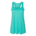 thumbnail image 1 of Bella Ladies Flowy Racerback Tank, S, Teal, 1 of 3