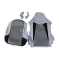 thumbnail image 1 of veasfak Computer Office Chair Slipcovers Breathable Swivel Chair Gaming Chair Covers Black Gray, 1 of 9
