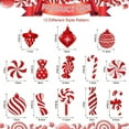 thumbnail image 2 of 26 PCS Christmas Candy Hanging Swirls Decorations Pre-Strung Candy Cane Peppermint Hanging Streamers Red White Lollipop Ceiling Swirl Decor for Xmas Holiday Party Home, 2 of 5