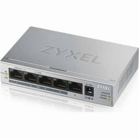 Zyxel Communications  5 Port Gigabit PoE Unmanaged Switch - 60 watt