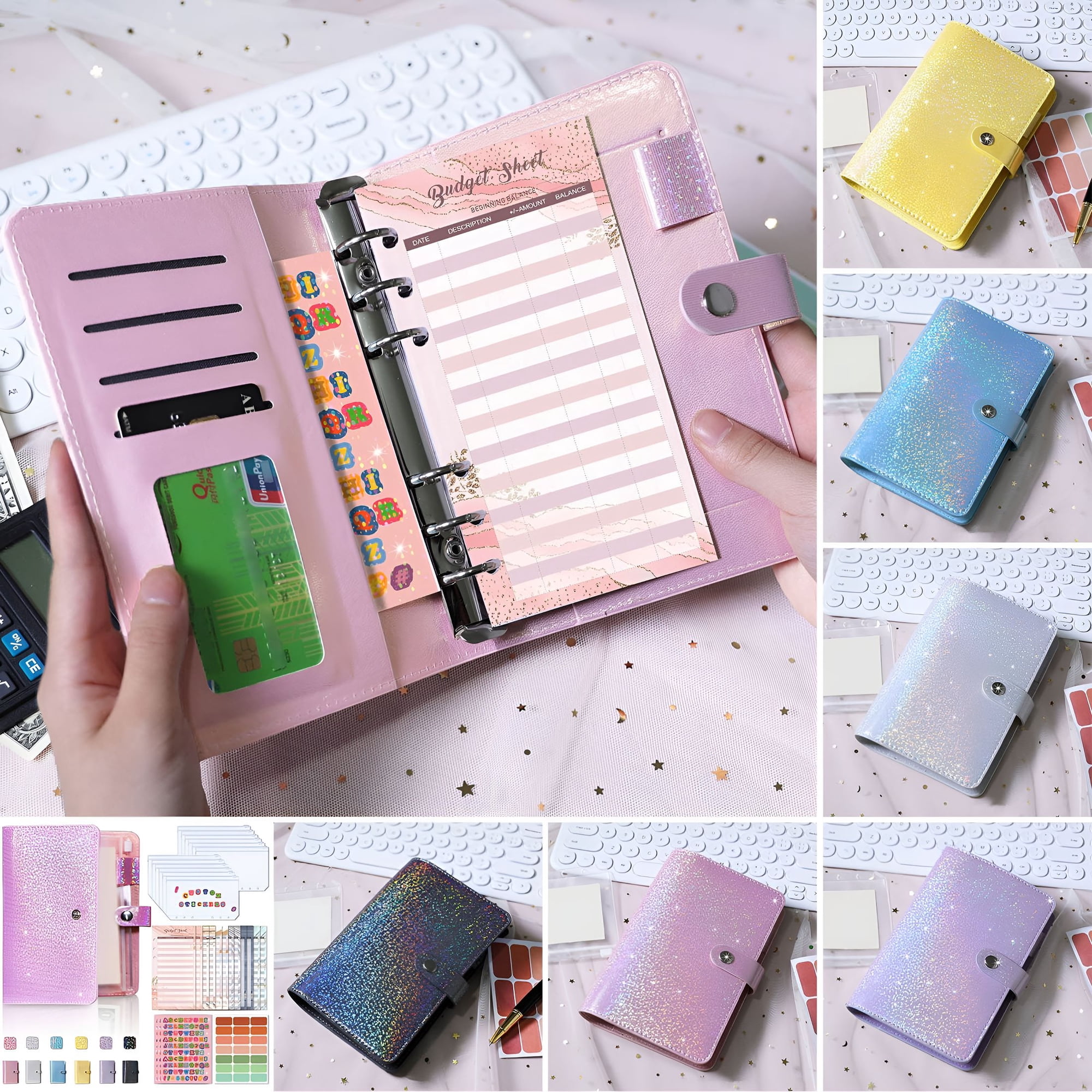 CCOCC Budget Planner - Monthly Budget Book with Expense Tracker Notebook, Undated Bill Organizer & Finance Planner to Take Control of Your Money, Account Book with Inside Pocket, A5 Size