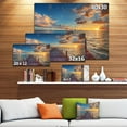thumbnail image 4 of Designart Brilliant Sunrise over Sea Pier Canvas Wall Art, 4 of 4