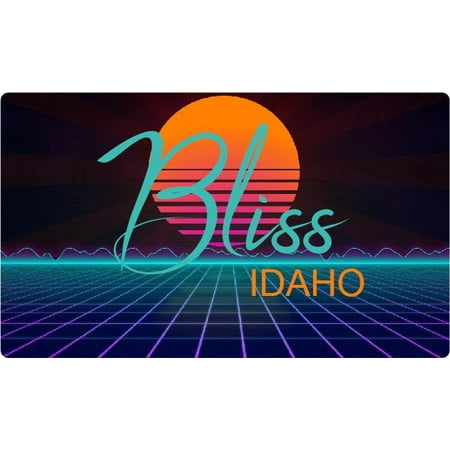 

Bliss Idaho 4 X 2.25-Inch Fridge Magnet Retro Neon Design