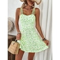 thumbnail image 2 of ZOELNIC Women's Floral Print Cami Dress Spaghetti Strap A Line Flowy Summer Mini Sundress, L, 2 of 6