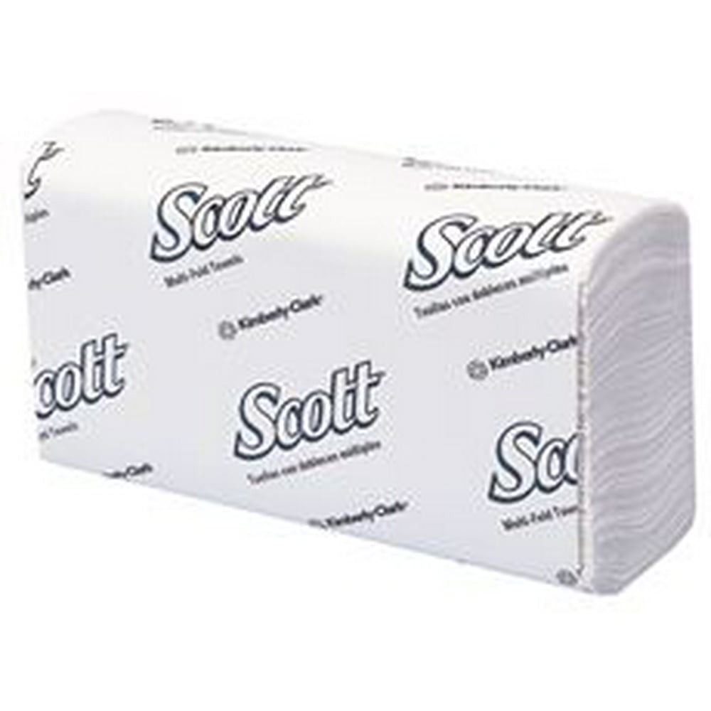 Scott Multifold Paper Towels, White, 9.2X9.4 In., 16 250Count Packs