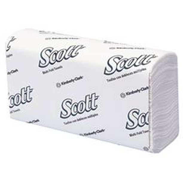 Scott Multifold Paper Towels, White, 9.2X9.4 In., 16 250Count Packs