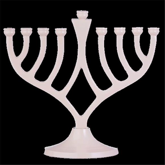 Collection Nua 59030 Bougie Classique Menorah Ivoire - 7 Po.