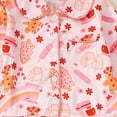 thumbnail image 4 of NOLDARES Christmas Girls Pajamas PJS Set Sleepwear Long Sleeve Jammies for Kids Button-Down Nightwear Loungewear(D011-Orange), 4 of 4