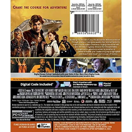 Solo: A Star Wars Story [Includes Digital Copy] [Blu-ray] [2018]