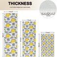 thumbnail image 4 of Yellow Lemon Fruit Slices White Pattern Kitchen Rugs Sets Of 3,Kitchen Runner Rugs Non Skid Washable,Decorative Kitchen Floor Mats for Kitchen,Sink,Laundry,17"x30"+ 17"x47" + 17"x59", 4 of 6