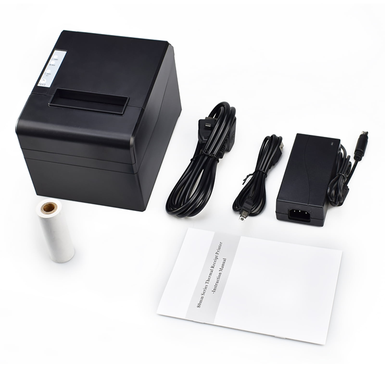 Thermal Receipt 80mm Desktop Direct Thermal Printing USB Connection 300mm/s High Speed with Auto Cutter Support ESC/POS for Shipping Business Restaurant Kitchen Supermarket Hom - Walmart.com