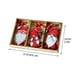 thumbnail image 3 of Decoración Navideña Suministros Navideños Accesorios Pintados Lindo Anciano Sin Rostro Pequeño Colgante Adorno Navideño Colgante de Madera, 3 of 5