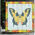 thumbnail image 4 of Ambesonne Colorful Shower Curtain, Frame Spring Garden, 69"Wx70"L, Multicolor, 4 of 5