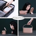 thumbnail image 4 of SURJDE Makeup Organizer Box with LED Lighted Mirror for Travelling, Multi-Purpose Cosmetics Box Carrying Case, White, Travel Size (Instruction Included), 4 of 7