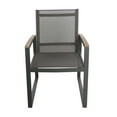 thumbnail image 7 of GDF Studio Aubery Outdoor Mesh Dining Chairs with Aluminum Frame, Set of 2, Gray, 7 of 7