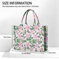 thumbnail image 3 of Large Capacity Tote Bag,Pioneer Flower Floral Print Pattern Handbag Fashion Luxury Tote Bag,15.7"x13"x 5.1" Inches,Laptop Compatible, 3 of 6