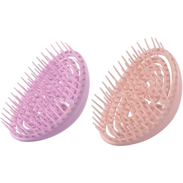 wonima11 Massage Comb for Scalp with Anti-Slip Grip Palm-Sized Haircare Brush for Dandruff Removal and Stimulating Natural Hair Growth Gentle Massage Straight Hair Comb
