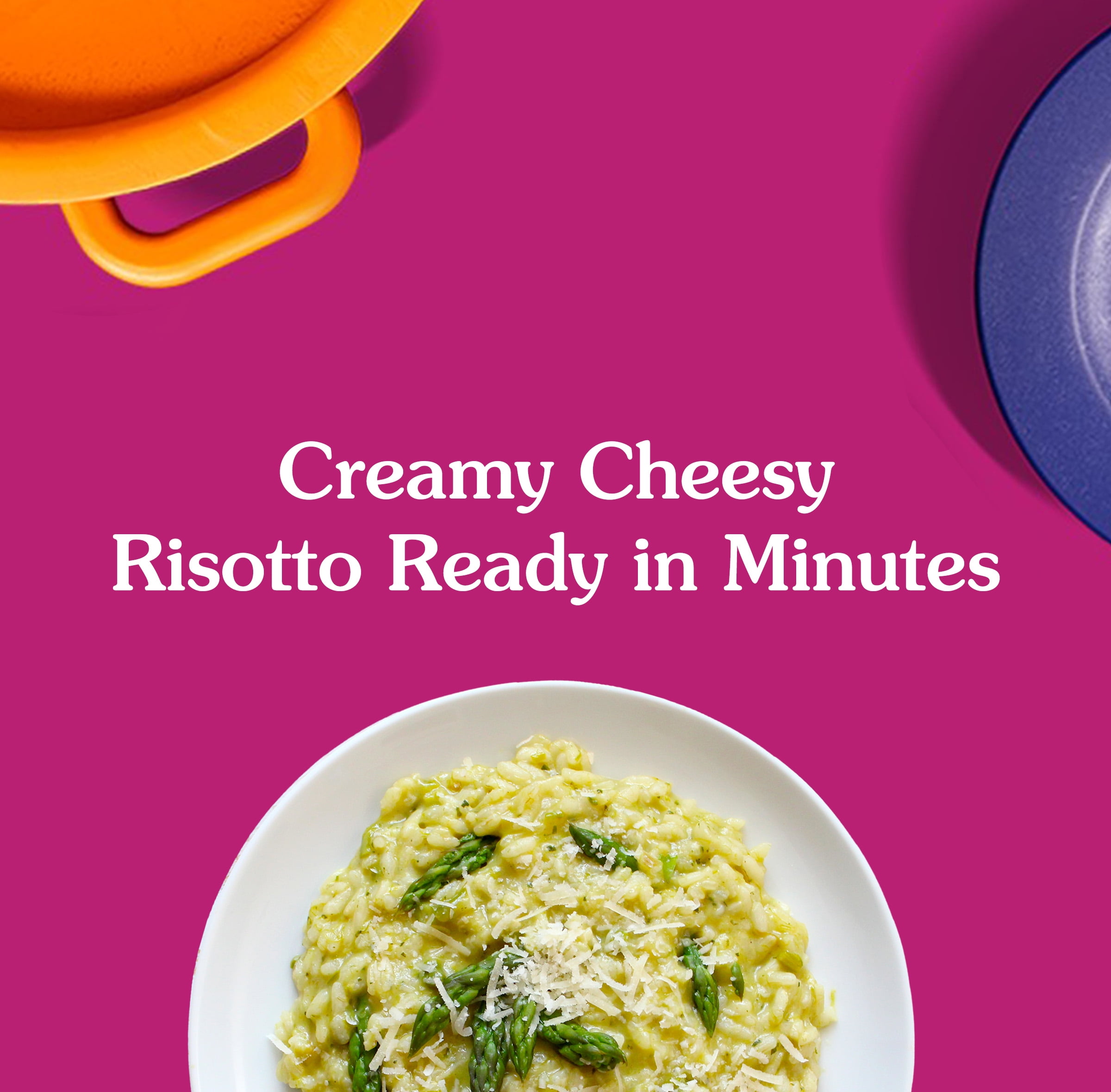 (6 pack) BEN'S ORIGINAL Ready Rice Cheese Risotto Flavored Rice, Easy Dinner Side, 8.5 oz Pouch