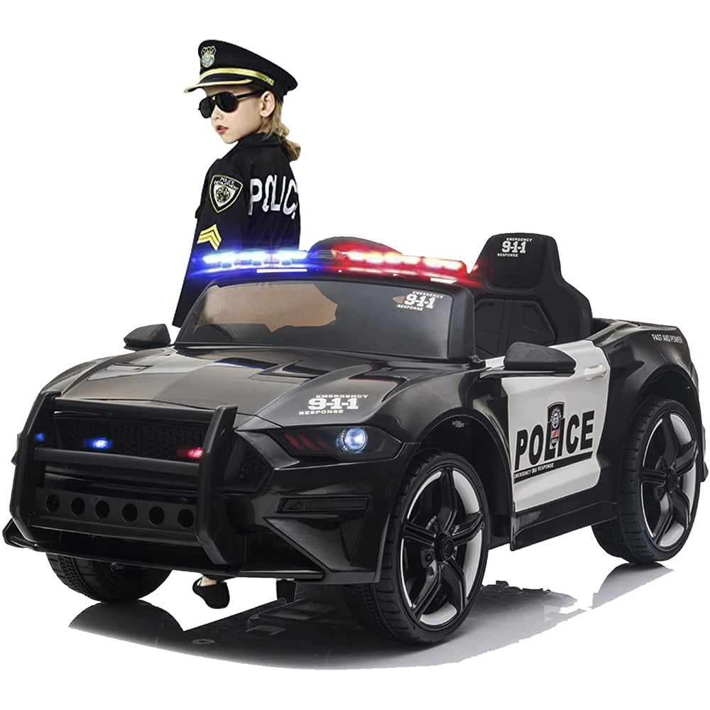 Battery Powered Police Car Kids Ride On Toy 6V Electric Camaro Toddler Vehicle 