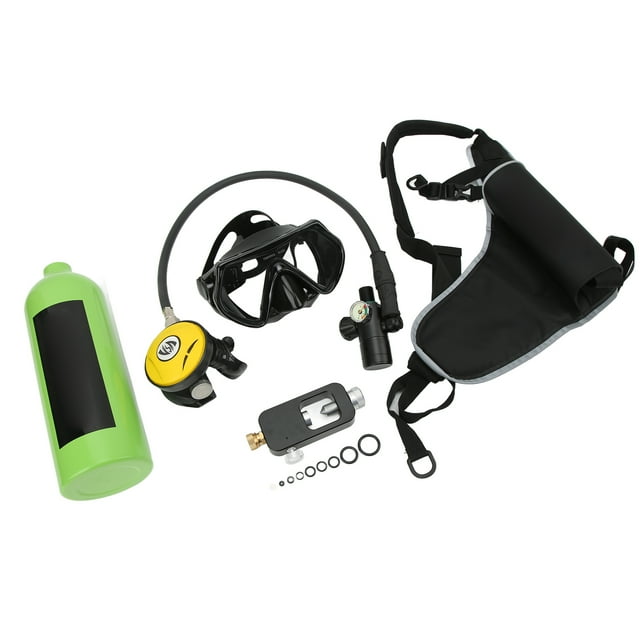 Mini cilindro de buceo, mini equipo de buceo portátil de 1 l, kit de tanque de buceo con respiración subacuática, artesanía excepcional