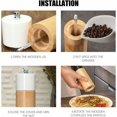 thumbnail image 5 of 2pcs Manual Pepper and Salt Mill with Adjustable Ceramic Grinding Wheel - Pepper & Salt Shaker Set, Salt and Pepper Shakers - Coarse and Fine Grinding.16.5*5cm, 5 of 5