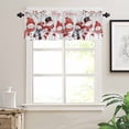 thumbnail image 7 of Christmas Winter Kitchen Curtains and Valances Set, Snowman Snowflake Gray Rod Pocket Window Valance 18 Inch Window Curtain Panels for Living Room Bedroom Laundry, 27.5x24in, 3 Pieces, 7 of 7