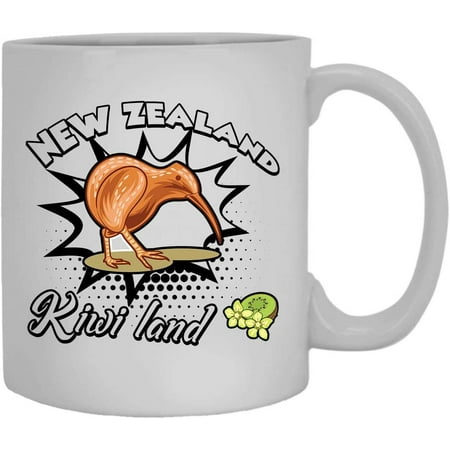 

New Zealand Kiwi Bird Novelty Coffee Mug Cups 11 oz
