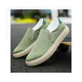 thumbnail image 6 of Gomelly Mens Canvas Shoes Slip On Loafers Casual Sneakers Comfortable Boat Shoes Green 9, 6 of 8