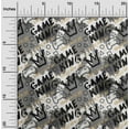 thumbnail image 2 of oneOone Cotton Cambric Gray Fabric Writing Abstract Texture With Text Sewing Craft Projects Fabric Prints By Yard 42 Inch Wide, 2 of 4