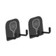 thumbnail image 5 of Paquete de 2 soportes para raquetas de pickleball, ganchos, clips y accesorios, expositor para bolsas de gimnasio, dormitorio, armario y garaje., 5 of 9