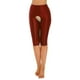 thumbnail image 4 of Pantalones cortos exóticos y sexys para mujer, lencería brillante, pantalones cortos con entrepierna abierta, elásticos, cinturilla elástica suave, mallas sin entrepierna, 4 of 5