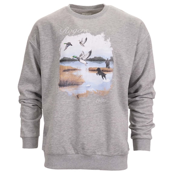 Rogers Vintage Marsh Hunting Scene Crew Shirt