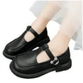 thumbnail image 3 of Dakaela Girls Mary Jane Dress Shoes Square Toe School Uniform Loafers Ballet Flats for Toddler Little Kids, 3 of 6