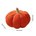 thumbnail image 3 of Cute Halloween Pumpkin Plush Pillow with Soft Cotton Filling, Decorative Stuffed Pumpkin Doll for Sofa Bed Desktop, Thanksgiving Holiday Home Accent, 3 of 6