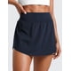 thumbnail image 2 of Mini falda CRZ YOGA de tiro alto con abertura lateral en azul marino, talla L, 2 of 3