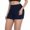 Navy, variant on UAMVSH Womens Plus Size Biker Shorts Solid Color High Waisted Workout Gym Running Yoga Shorts Short Leggings