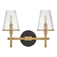 thumbnail image 6 of Marten 2 - Light Heritage Brass And Black Contrastingfinishes Industrial / Transitional - LED Steel Wall Sconce, 6 of 11