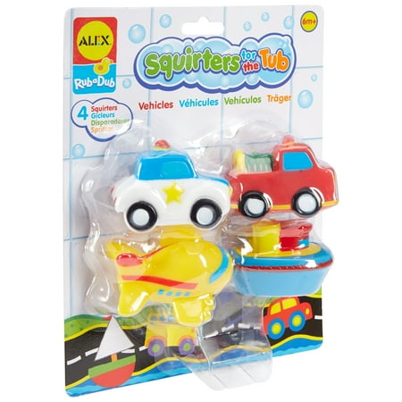 ALEX Toys Rub A Dub Squirters for the Tub -Vehicles