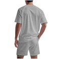 thumbnail image 5 of Men's Summer 2-Piece Sportswear Set with Short Sleeve Top and Athletic Shorts for Running, Training, and Gym, 5 of 5