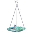 thumbnail image 1 of Comedero y baño para pájaros EcoCycle, 11 pulgadas, turquesa, dalia, 0.6 L, 1 of 9