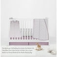thumbnail image 2 of Bacati - Paisley Petals Floral 4-Piece Muslin Crib Bedding Set with Sleep Sack - Lilac Girls, 2 of 8