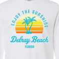 thumbnail image 4 of Inktastic Summer Enjoy the Sunshine Delray Beach Florida in Blue Long Sleeve T-Shirt, 4 of 5